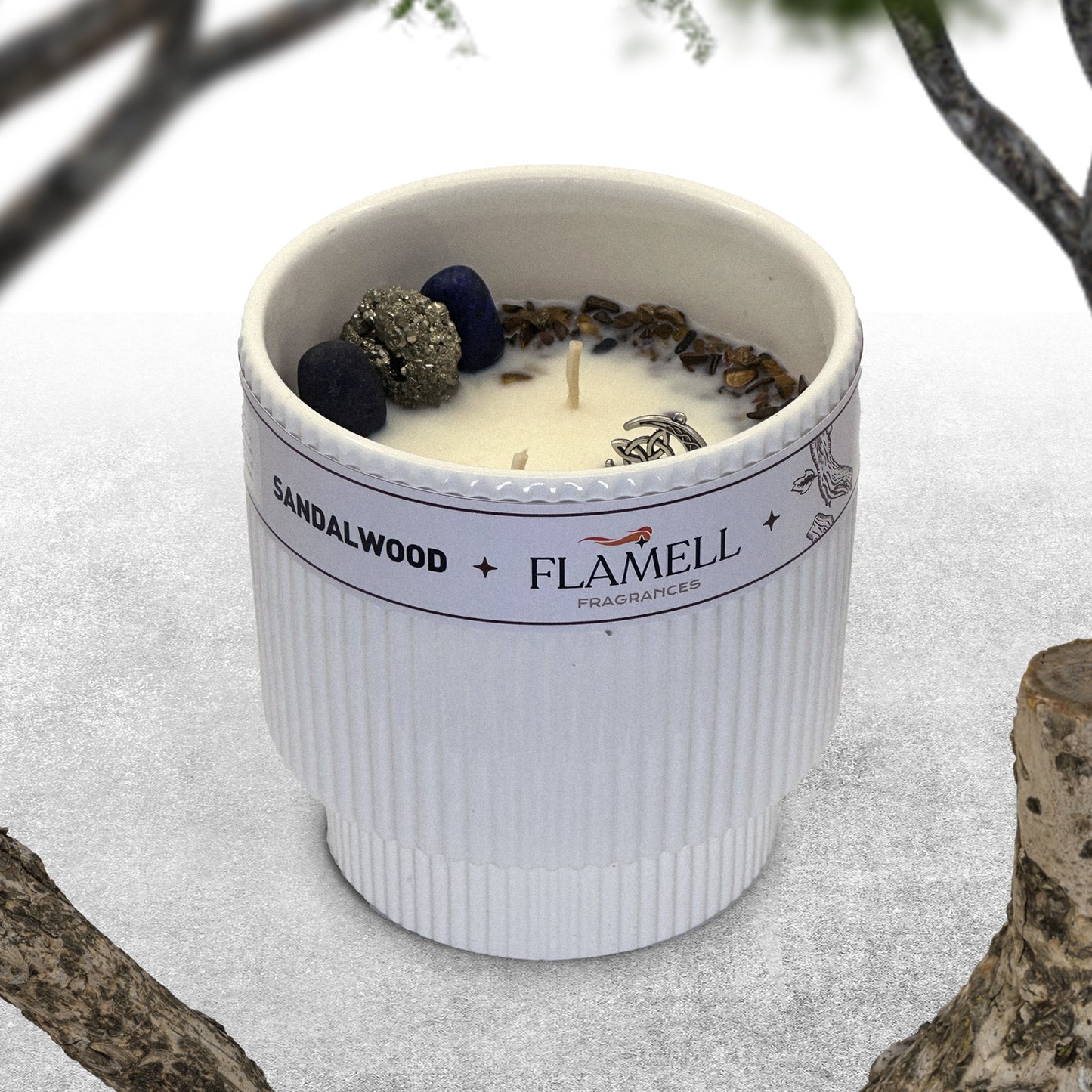 Vela Aromática Odal Blanca Sandalwood