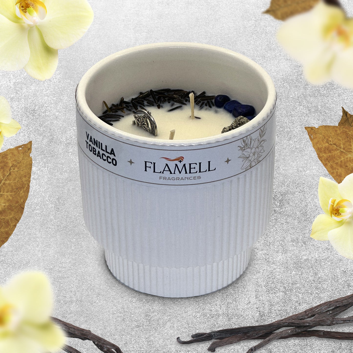 Vela Aromática Odal Blanca Vanilla Tobacco