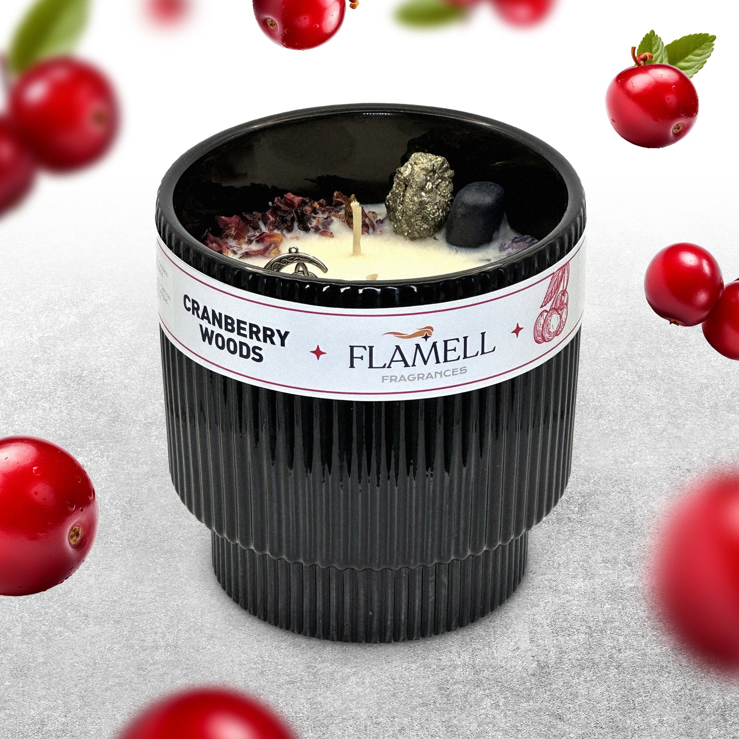 Vela Aromática Odal Cranberry Woods Negra