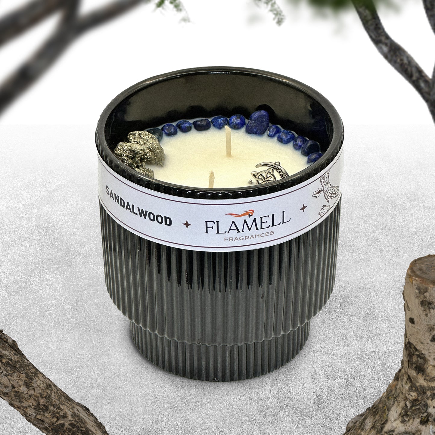 Vela Aromática Odal Negra Sandalwood