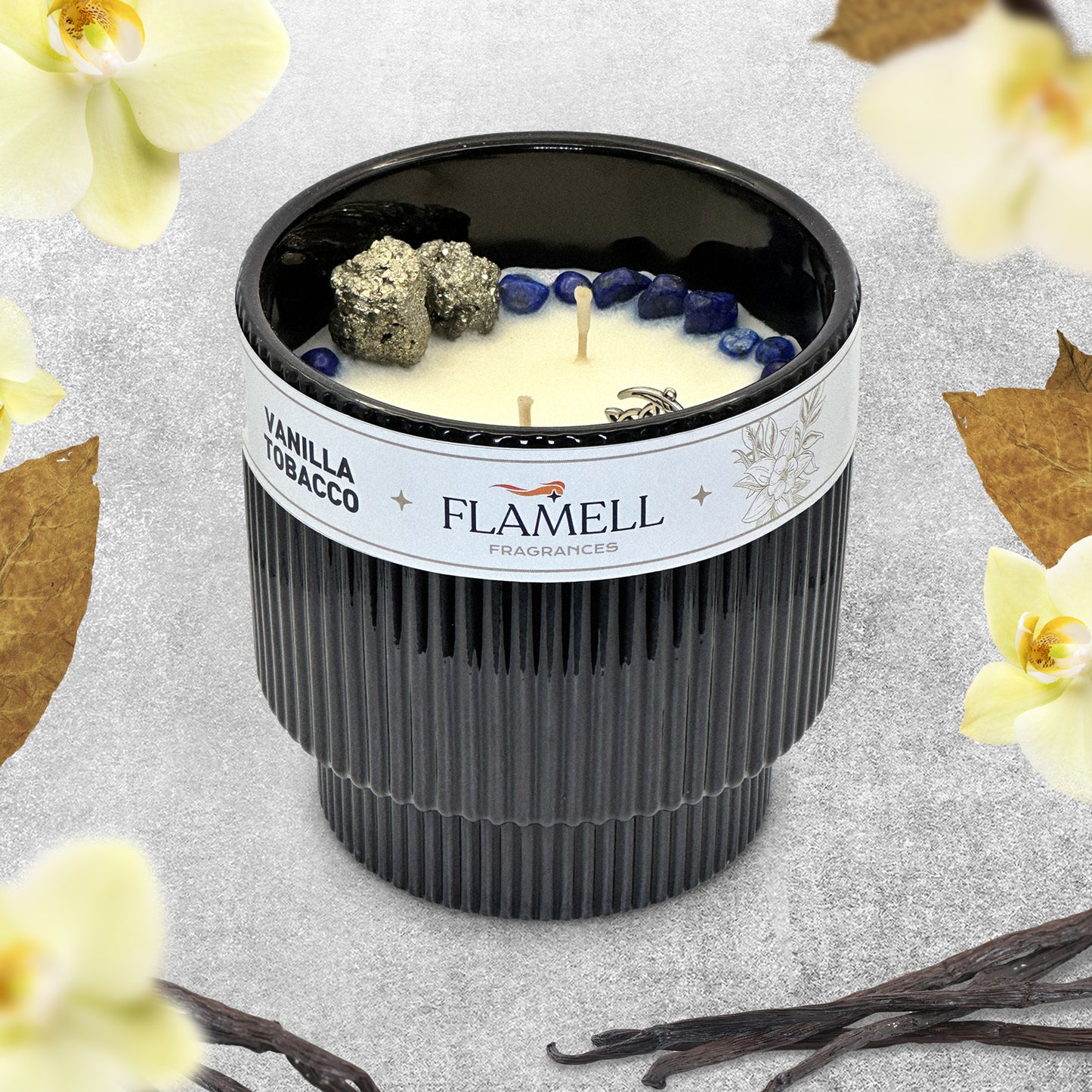 Vela Aromática Odal Negra Vanilla Tobacco