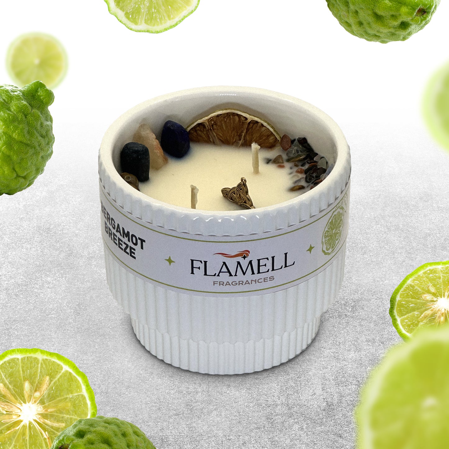 Vela Aromática Berkana Blanca Bergamot Breeze