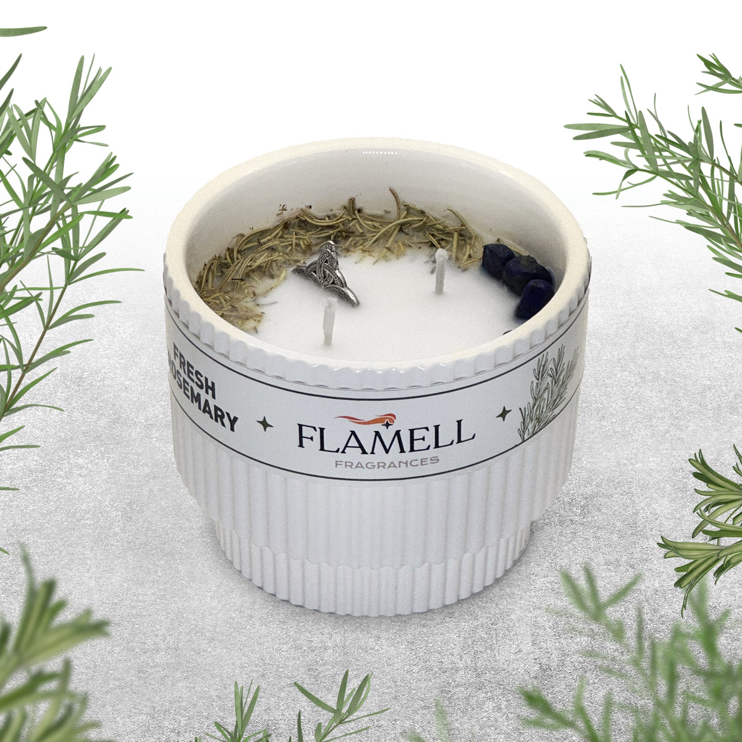 Vela Aromática Berkana Blanca Fresh Rosemary