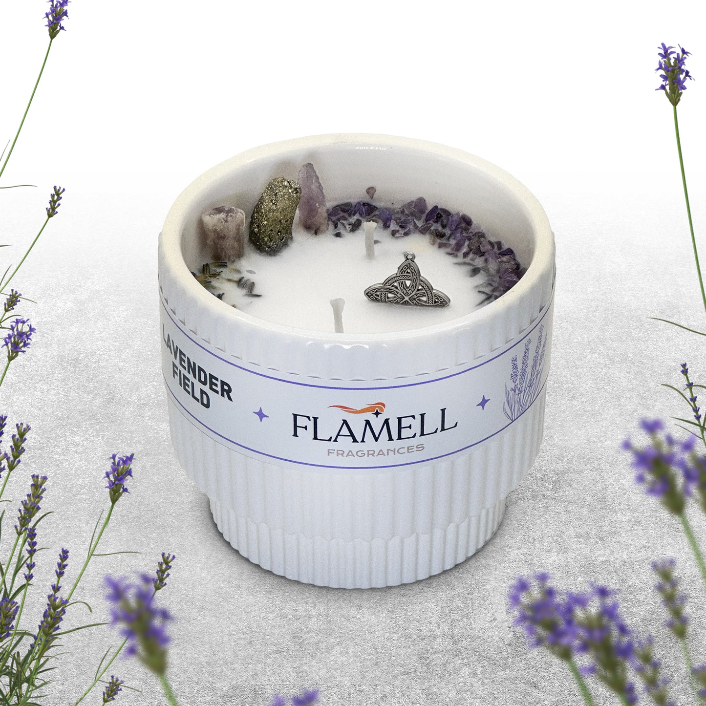 Vela Aromática Berkana Blanca Lavender Field