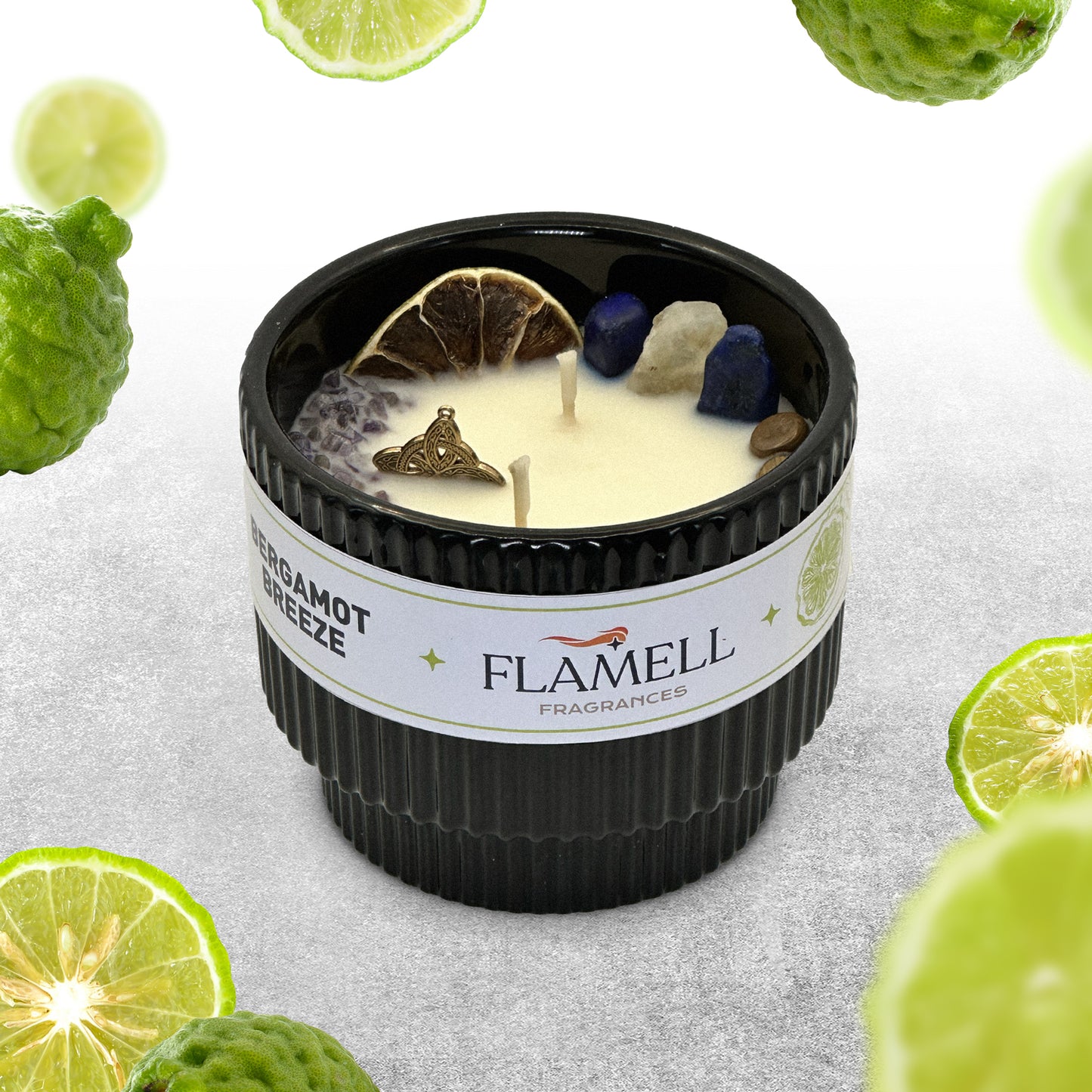 Vela Aromática Berkana Negra Bergamot Breeze