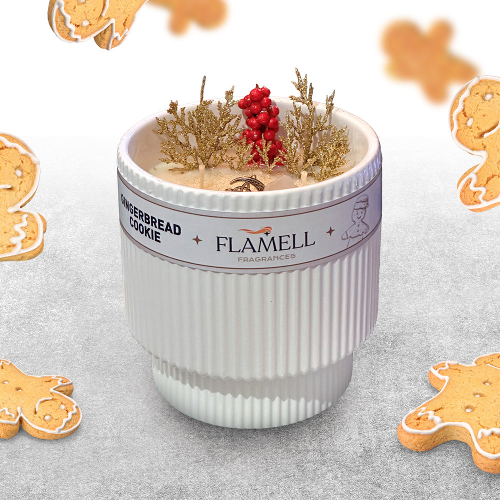 Vela Aromática Odal Gingerbread Cookie Blanca