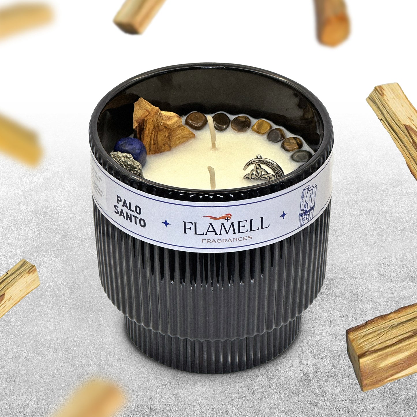 Vela Aromática Odal Palo Santo Negra