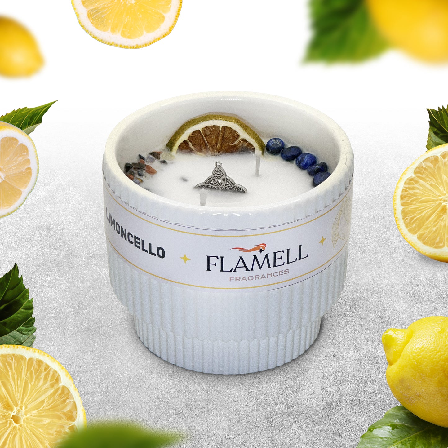 Vela Aromática Berkana Blanca Limoncello