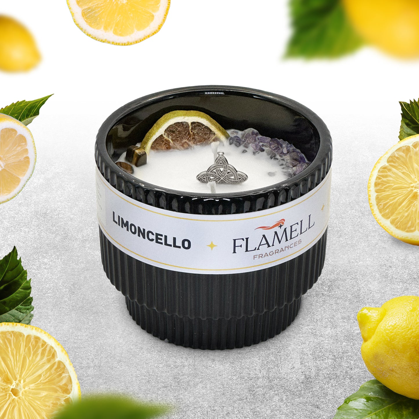 Vela Aromática Berkana Negra Limoncello