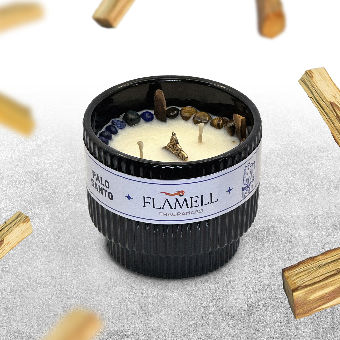 Vela Aromática Berkana Palo Santo Negra